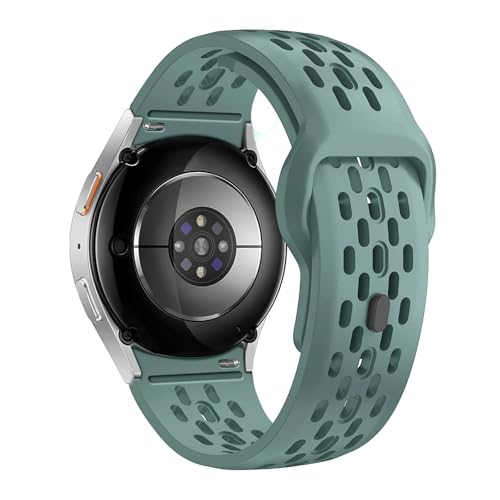 [�����ȓX] �ɓK��Samsung Galaxy Watch 7 6 5 4 FE 44mm 40mm/5 Pro 45mm�u���X���b�g Galaxy Watch6 Classic 43mm 47mm�X�|�[�c�o���h�ɓK������V���R���X�g���b�v(Cactus