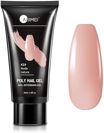 Amazon.com : AIJIMEI Poly Nail Gel 30ML/1fl.oz Nude Nature