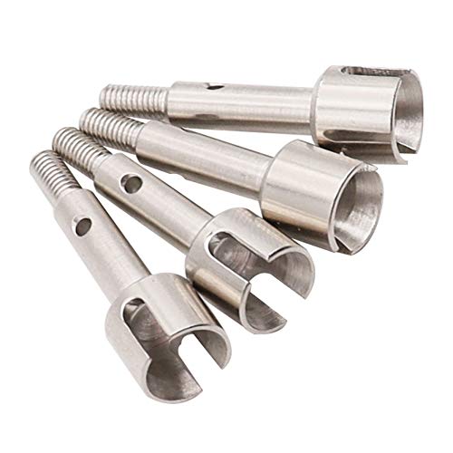 Treehobby Metal 4PCS Rear Wheel Axle Cups RC Cars Upgrade Parts for WLtoys 144001 1/14 RC Car Truck Buggy Replacement Accessories
