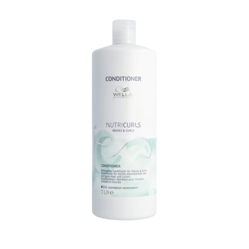 Wella Professionals NUTRICURLS Detangling Conditioner für Wellen – Haarspülung mit Jojobaöl, 1 L