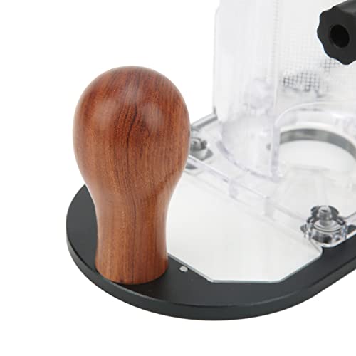 Mavaol Tauchbasis für Oberfräse, 65-mm-Trimmerbasis, Aluminiumlegierung, präzise Tiefeneinstellung, ergonomischer Holzgriff für Holzbearbeitung, CNC-Fräser-Zubehör