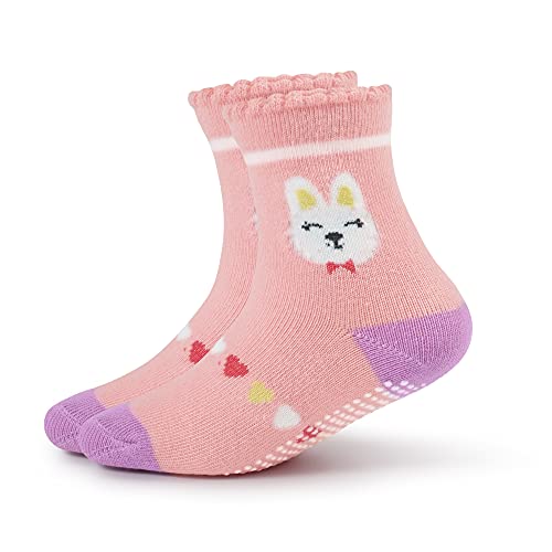 Evercute Toddler Girls Grip Socks 12 Pack Boys Non Slip Socks For Kids Anti Skid #TOP4