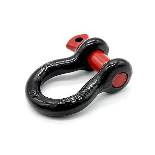 Yorten Conjunto de 2 acessórios de reboque para reboque de manilha de anel D, isolador de manilha pa