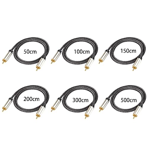 Image of Coaxial Digital Audio Cable 1 Male to 1 Male RCA for Soundbar 0.5m|Consumer Electronics|TV Video & Home Audio|TV Video & Audio Accessories |1 Audio Cable