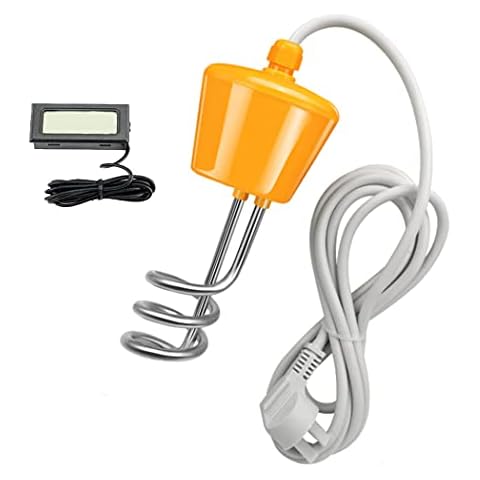 SLASHCOOL Immersion Water Heater,Floating Stainless Steel Electric Heater Boiler Heats 5 Gallons of Water in Minutes,Great for Small Bath Tub/Inflatable Swimming Pool - U.S Version Cover