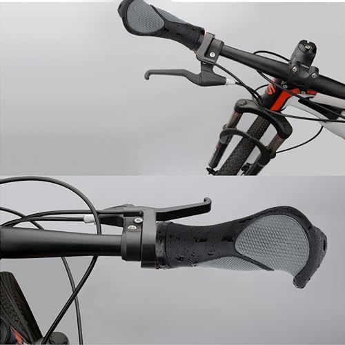 Bike Handlebar Grips, MTB Grips with Elastic Grainy Design Bike Grips, Slip Rubber Bike Handlebar Grips Bicycle Grips for BMX, Foldable Urban Bicycles, E-Bike, Scooter - Thumbnail 7