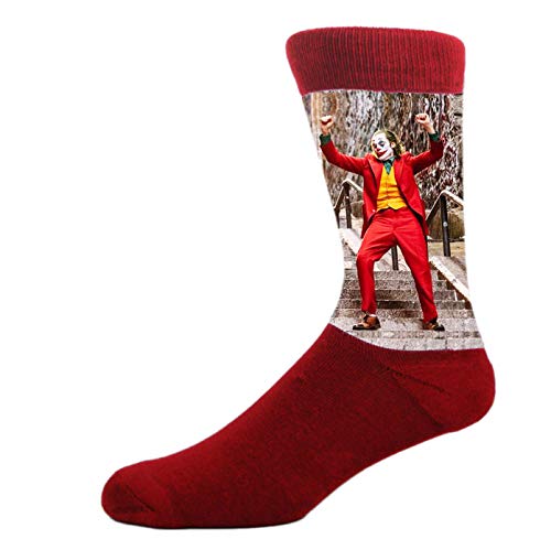 Maroon Joker Dye Sublimated Dress Crew Socks2