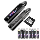 【G4 PRO】ユーウェル CALIBURN G4 PRO カリバーン ジーフォープロ｜スマートタッチ｜GPPカートリッジ｜1800mAh｜FlavorKitchenオリジナルミニポーチ同梱｜電子タバコ VAPE ベイプ スターターセット (Iron Gray)