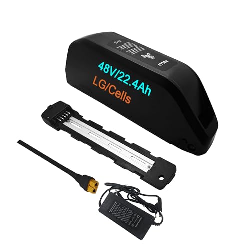 xinhangrui 48V 22.4AH Capacity Lithium Battery for Electric Bike, Rechargeable Ebike Battery with 3A...