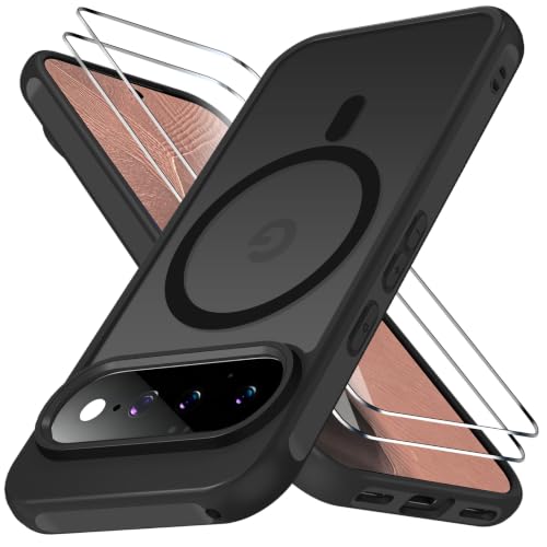 ivoler für Google Pixel 11 Pro Hülle,mit 2 Panzerglas,Magsafe,Schwarz – Ansicht 1