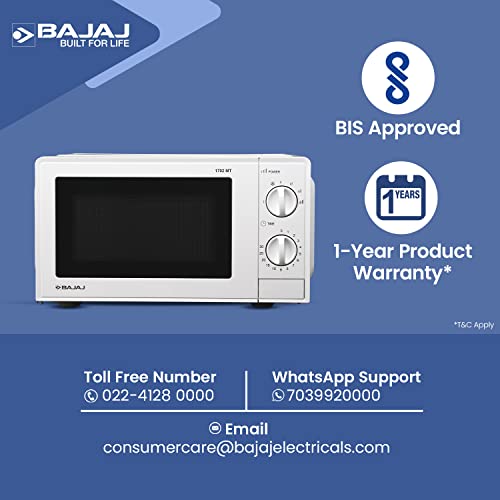 Compare Bajaj 1702 MT Microwave Oven Price in India CompareNow