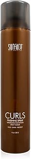 Surface Hair Curls Finishing Spray With Babassu Oil For hold, Definition, Shine And Thermal And Humidity Protection