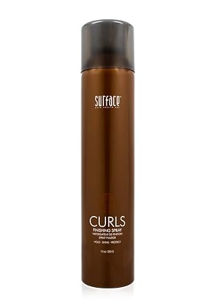 Surface Hair Curls Finishing Spray With Babassu Oil For hold, Definition, Shine And Thermal And Humidity Protection