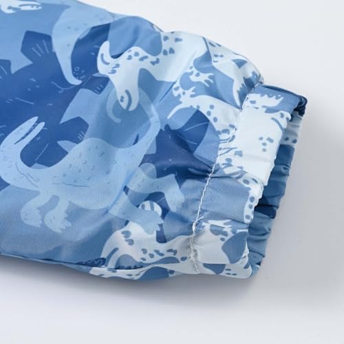Toddler Girls Boys Spring Jacket Cartoon Windbreaker Coats Baby Rain Jacket Hooded Zip Lightweight Dinosaur Outerwear3