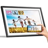 WiFi 15.6'' Digital Picture Frame with 1920x1080 Resolution, FHD IPS Touchscreen Digital Photo Frame