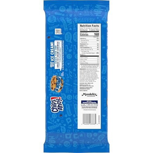 CHIPS AHOY! Original Chocolate Chip Cookies, Family Size, 12-18.2 oz Packs