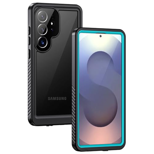 Image of Lanhiem for Samsung Galaxy S25 Ultra Case, IP68 Waterproof Dustproof, Built-in Screen Protector, Rugged Full Body Shockproof Protective Cover for Galaxy S25 Ultra 5G 6.9 Inch, Blue