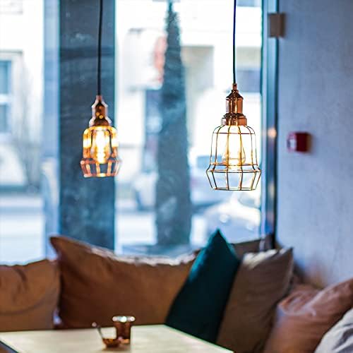 ProCrus ST64 4W LED Vintage Light Bulbs,Edison E27 Screw LED Filament Bulb,40W Incandescent Equivalent,2700K Warm White,Retro Antique Style,Amber,360° Beam Angle,Non-dimmable,3 Pack,Energy Class F