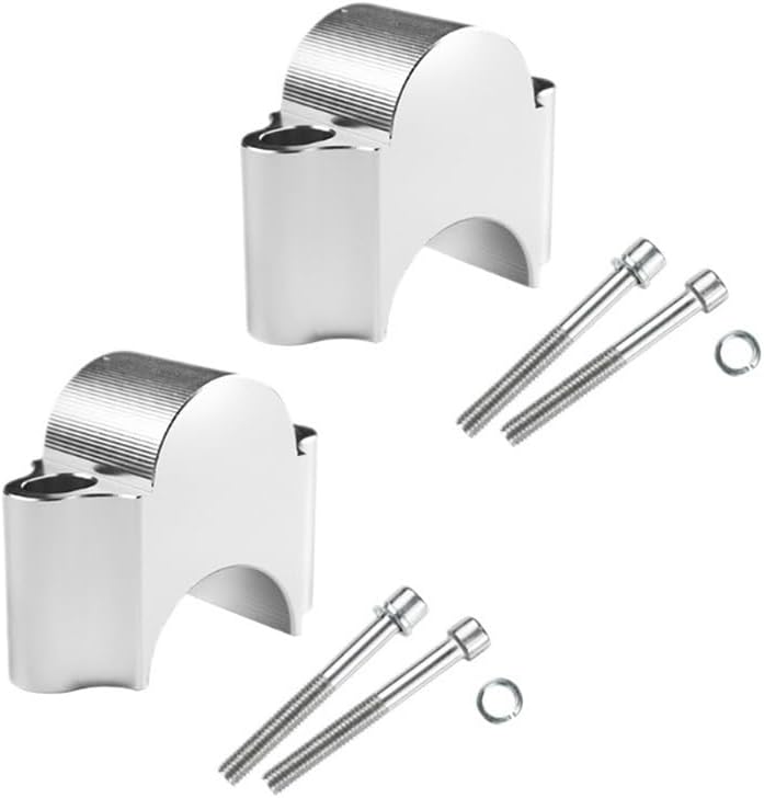 Motorcycle Handlebar Risers Motorcycle Handlebar Riser 7/8" 1" Handle Bar Clamp for 22mm 25mm Extend Adapter Motorcycle Riser Handlebar Mount Adapter