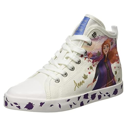 Palleon Mädchen Sneaker Socken Kinder Füßlinge Frozen Die Eiskönigin 6 Paar mehrfarbig 23-26 7 Geox JR CIAK Girl Sneaker, White/Multicolor, 32 EU