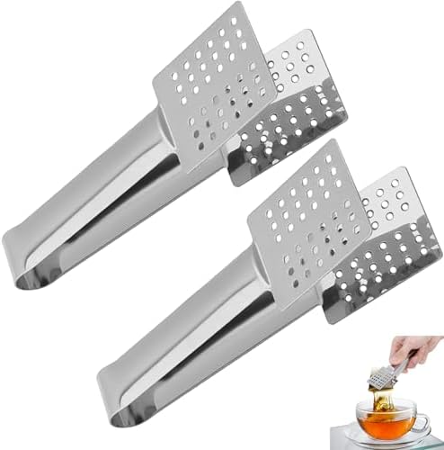 2 PCS Tea Bag Squeezer, Ergonomic Stainless Steel Tool for Effortless ...