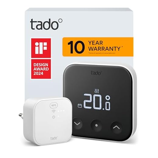tado Smart Thermostat X – Starter Kit Wired Room Thermostat & Bridge X, Control via App & Smart Speaker (Alexa, Siri, Google Assistant), DIY Installation