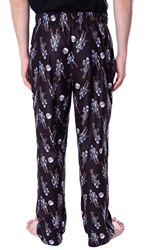 Star Wars Men's The Mandalorian Mando and Baby Yoda Sleepwear Lounge Pajama Pants4
