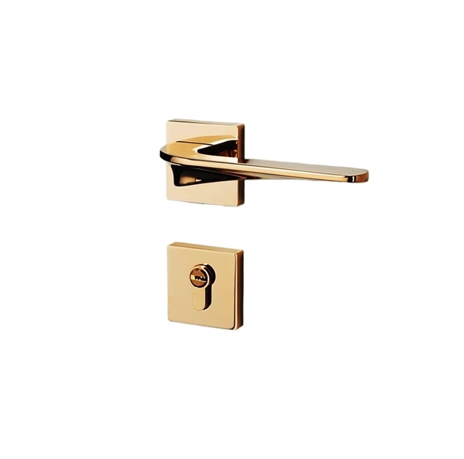 NYRXRYTCA Zinc Alloy Silent Door Lock Modern Simple Indoor Bedroom Wooden Door Home Decoration Door Split Lock(D32 S960 PVD silent)