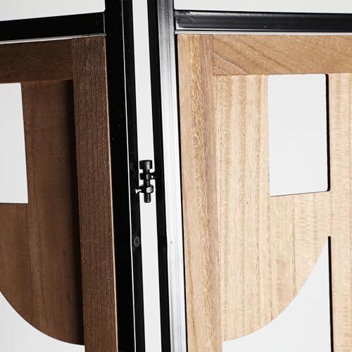 Parabán de hierro Lastdeco color marrón ideal para separar el salón y el dormitorio 3
