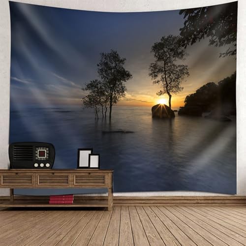 Tenture murale paysage de 256x300CM décoration de salon moderne mer