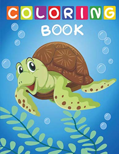 Coloring Book: Ocean animals, Coloring Book For Kids Ages 4-8, Fun ...