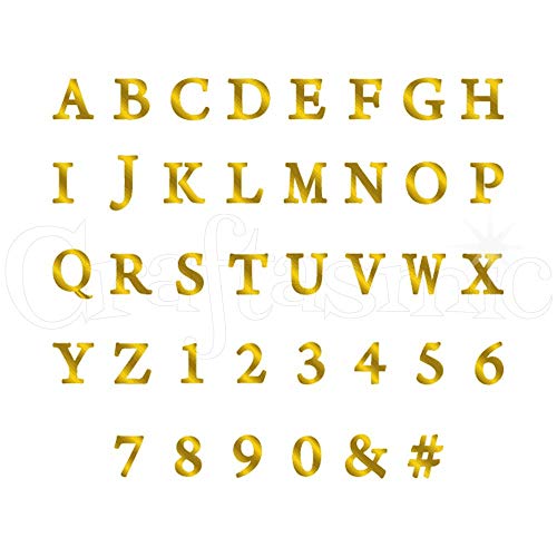 Gemini Monogram Foil Stamp Metal Die-Classic Alphabet, Silver #TOP1