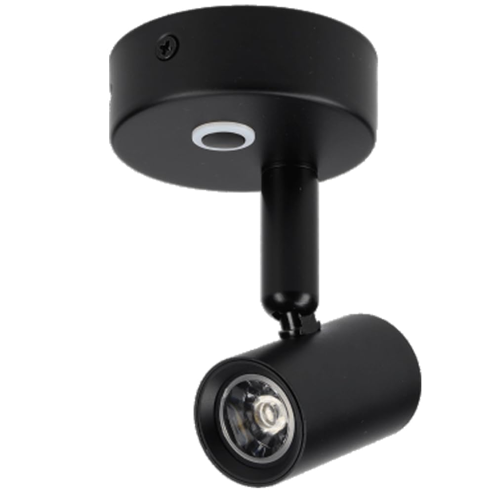 12-24 V LED lampa do czytania + USB C + przełącznik + ściemniacz do przyczepy kempingowej, łodzi, czarna