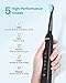 Initio Sonic Electric Toothbrush for Adults, Rechargeable Toothbrush with Smart Timer, 5 Modes, 3 Brush Heads, 40,000 VPM Motor, Whitening Power Toothbrush, IT959, Black