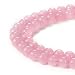 BEADNOVA 6mm Natural Rose Quartz Gemstone Round Loose Beads for Jewelry Making (63-65pcs)