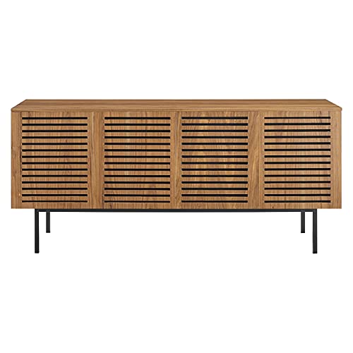 Modway Parker 73" Tall Wood Tv Stand In Walnut #TOP3