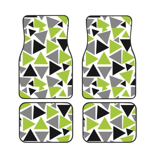 Alfombrillas de neopreno premium diseño geométrico juego de 4 protectores alta resistencia coche