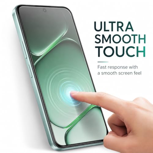 Image of FIRST MART Tempered Glass Screen Protector for OnePlus N6 - Full-Glue Screen Guard, 3D Edge to Edge, HD Clear, Bubble-Free, Case-Friendly, Black, Pack of 2