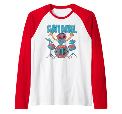 Disney The Muppets Animal Dr Teeth & Electric Mayhem Vintage Raglan Baseball Tee