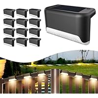 12 Pcs Waterproof LED Solar Step Deck Lights only .99: eDeal Info