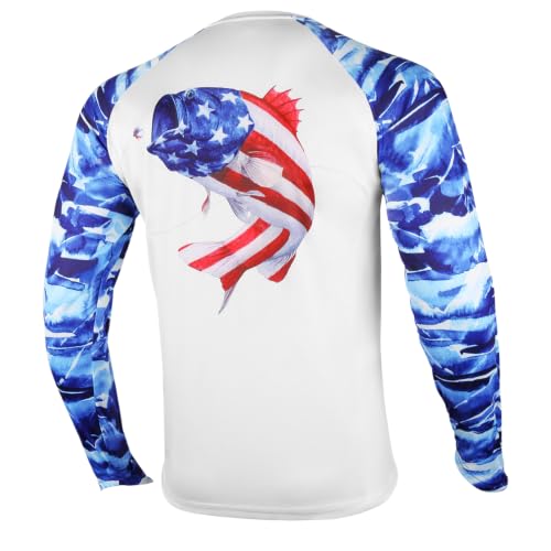 Palmyth Fishing Shirts for Men Long Sleeve UPF 50+ Quick-Dry T-Shirts