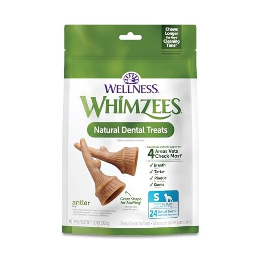 WHIMZEES Wellness Occupy Dog Dental Treats, Small Size, (24 Count)