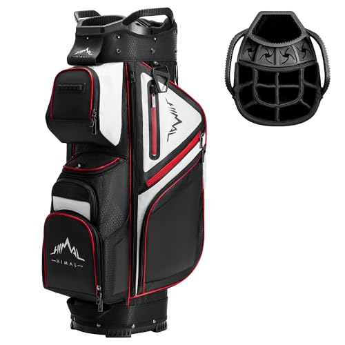 UNIHIMAL 15-Way Golf Cart Bag, Premium Anti-Shake Divider Top Golf Bag with Comfortable Handles, Magnetic Pocket and Rain Cover