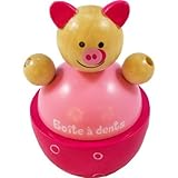 Boîte à dents de lait Cochon, en bois, fermeture par 2 aimants.