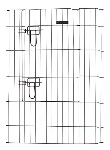 Kerbl Kleintiergehege (ø 143 cm, 8 Zaunelemente je 57 x 78 cm, Metall pulverbeschichtet, Gitterabstand 3 cm, Welpenauslauf, beliebig erweiterbar) 81715