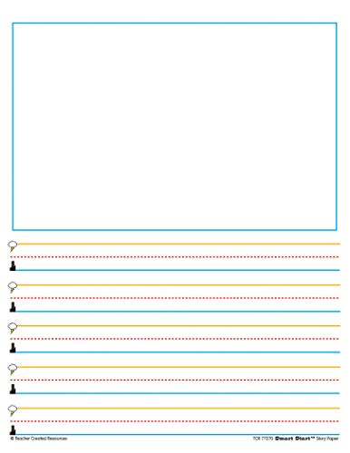 Teacher Created Resources Superhero Smart Start Story Paper 1-2 (77270)