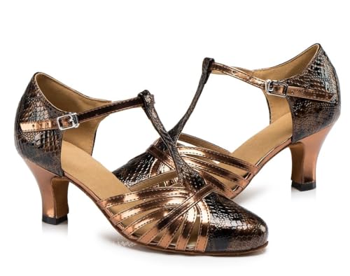 Chaussures de Danse Modern Jazz Marron Talon 6cm Pointure 35 - 6