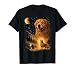 Vintage 90s Golden Retriever Howling at The Moon Dog Lover T-Shirt