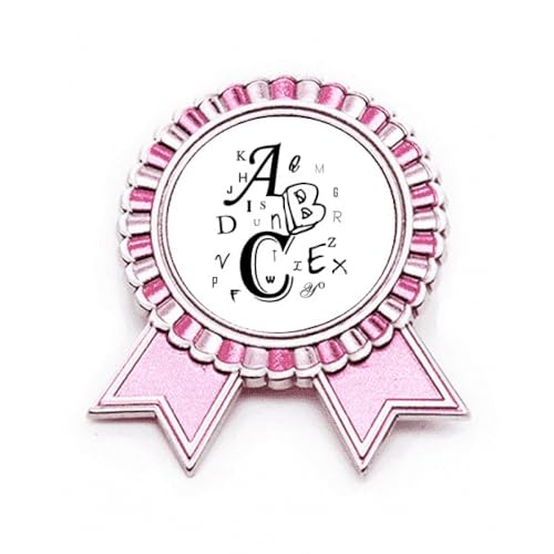 Broche en métal Art Déco Rose élégante en taille M pour vestes
