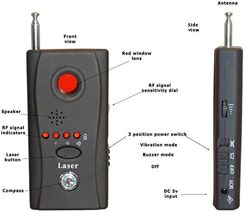 Miniatura 7 de DYAN Cámara oculta GSM Audio Bug Detector Anti Spy Finder Detector de lente de señal GPS - Detector de cámara - Detector de errores